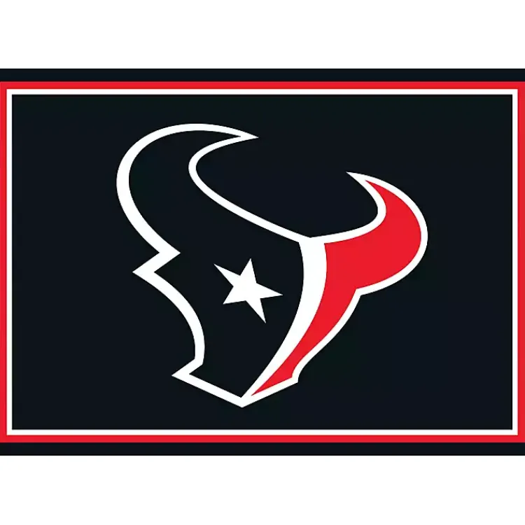 Kirklands Home Houston Texans Area Rug, 3x4 Black New