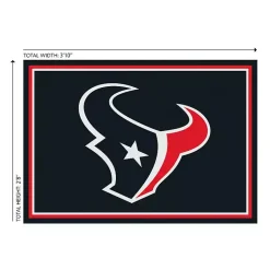 Kirklands Home Houston Texans Area Rug, 3x4 Black New