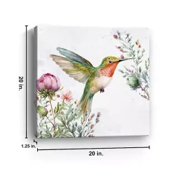 Kirklands Home Hummingbird Wildflower I Canvas Art Print