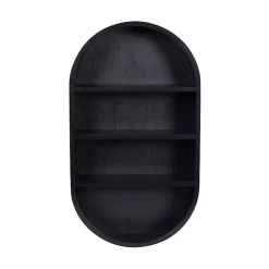 Kirklands Home Hutton Black Capsule Wall Shelf