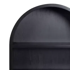 Kirklands Home Hutton Black Capsule Wall Shelf
