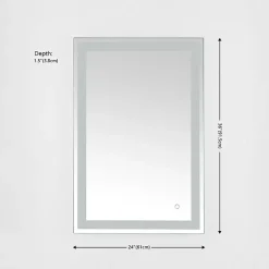 Kirklands Home Hyatt LED Rectangular Wall Mirror Best
