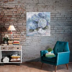 Kirklands Home Hydrangea s Giclee Canvas Art Print, 18x18 Blue