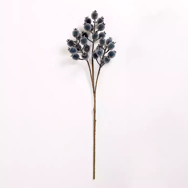 Christmas Tree Decorations>Kirklands Home Iced Berry Pick Blue