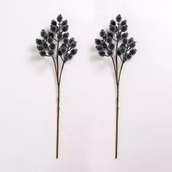 Stems & Bouquets>Kirklands Home Iced Berry Stems, Set of 2 Blue