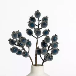 Stems & Bouquets>Kirklands Home Iced Berry Stems, Set of 2 Blue
