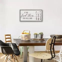 Kirklands Home If You Feed Them Framed Canvas Art Print Clearance