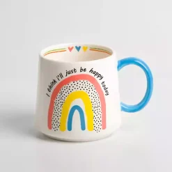 Kirklands Home I'll Be Happy Today Mug New