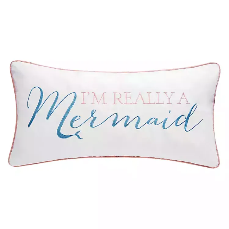 Pillows>Kirklands Home I'm Really a Mermaid Lumbar Pillow