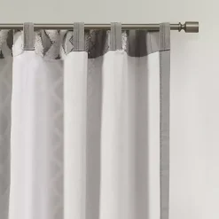 Kirklands Home Imani Chenille Stripe Curtain Panel, 95 in. Gray Hot