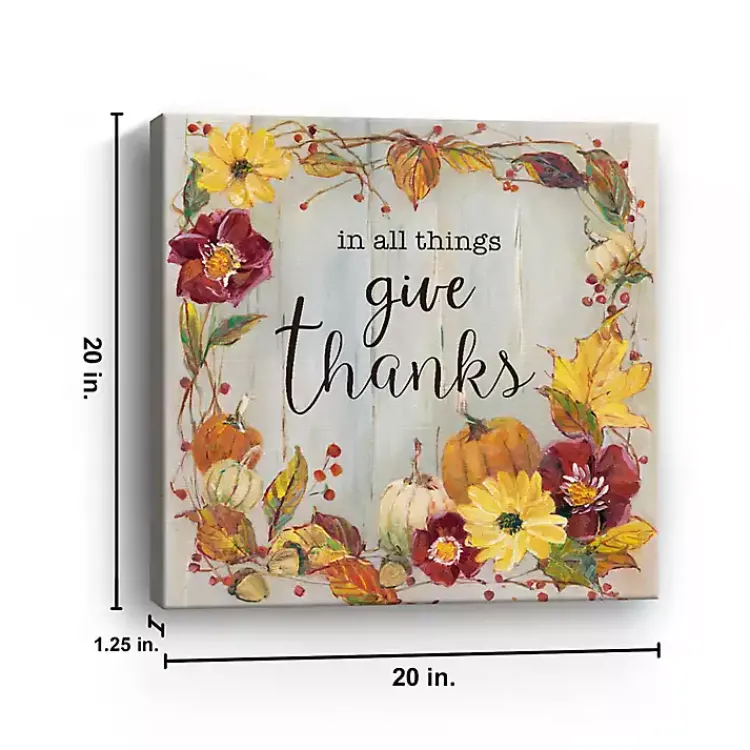 Fall>Kirklands Home In All Things Fall Canvas Art Print