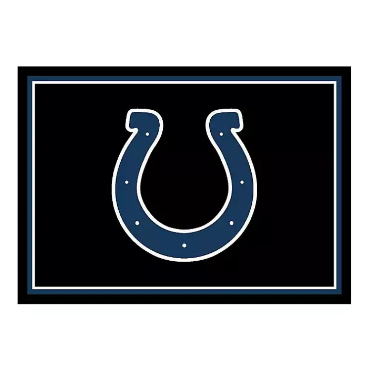 Kirklands Home Indianapolis Colts Area Rug, 4x6 Black Sale