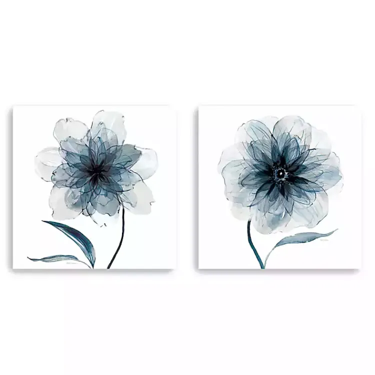 Kirklands Home Indigo Bloom Canvas Art Prints, Set of 2 Sale
