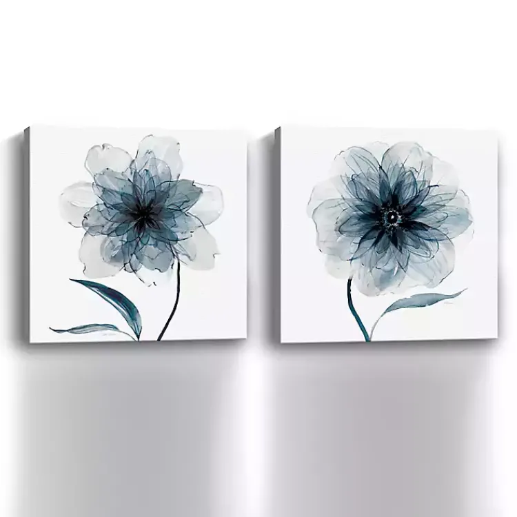 Kirklands Home Indigo Bloom Canvas Art Prints, Set of 2 Sale