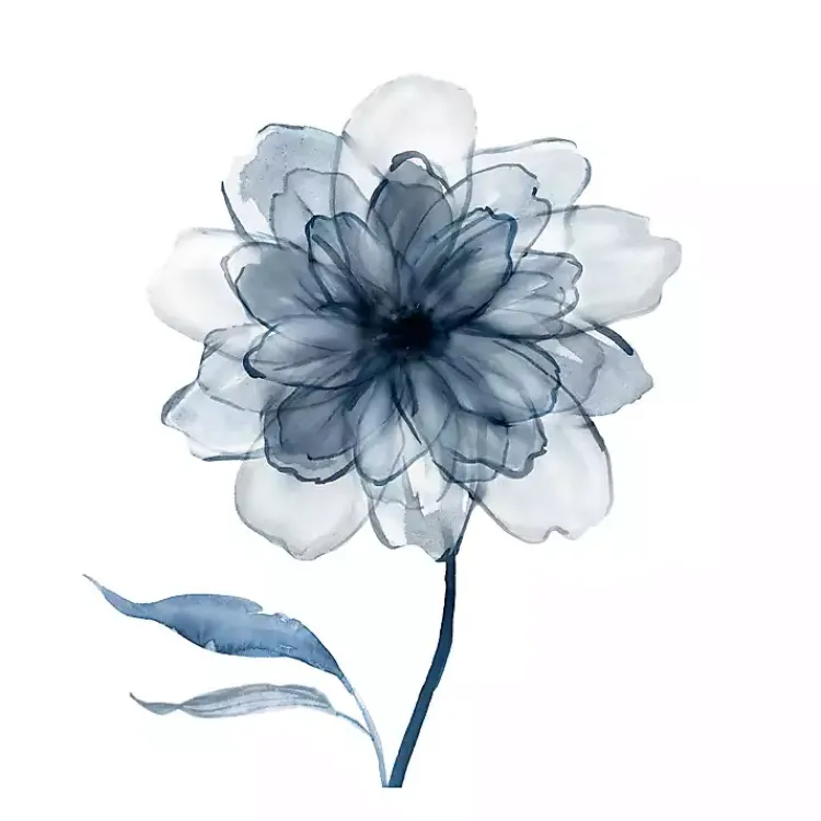 Kirklands Home Indigo Bloom IV Giclee Canvas Art Clearance