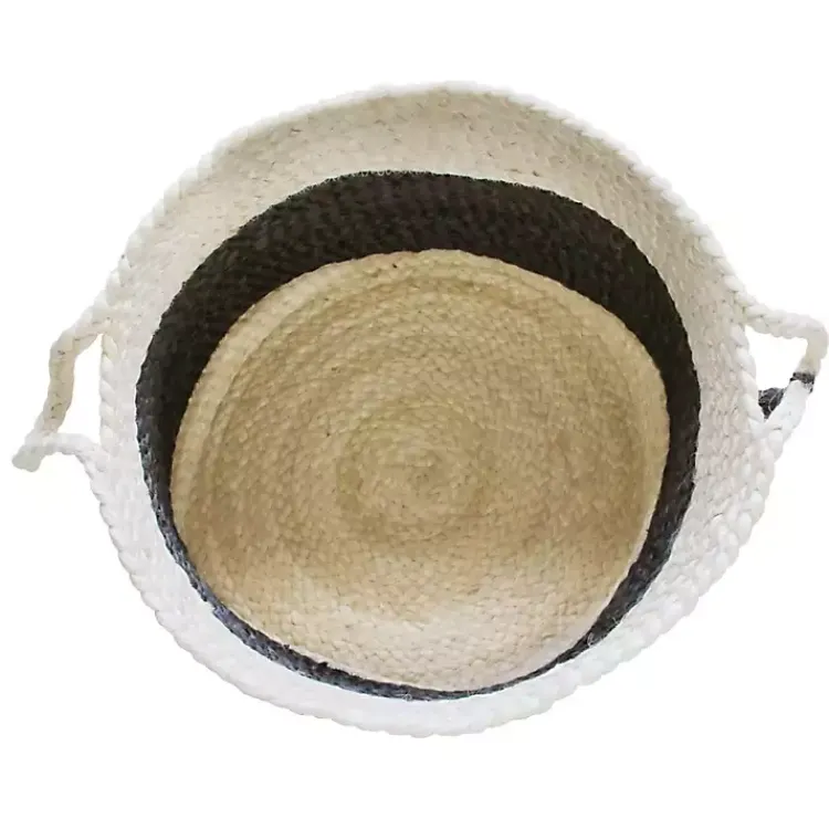Baskets & Boxes>Kirklands Home Indigo Bold Striped Jute Basket, 19 in.