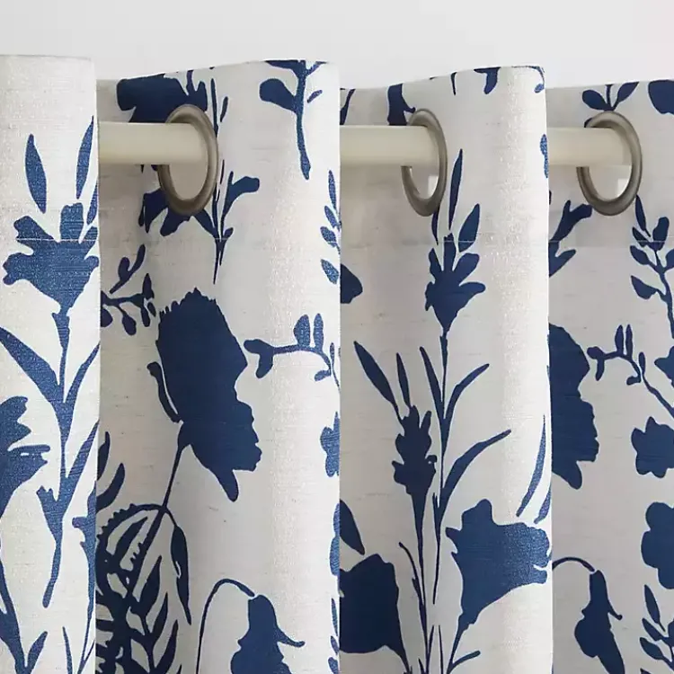 Kirklands Home Indigo Floral 2-pc. Curtain Panel Set, 96 in. Clearance