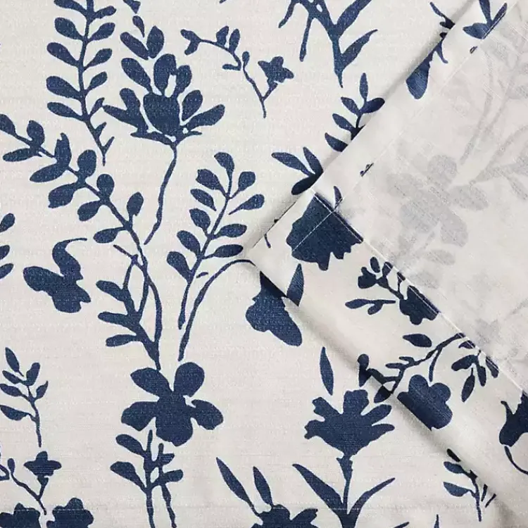Kirklands Home Indigo Floral 2-pc. Curtain Panel Set, 96 in. Clearance
