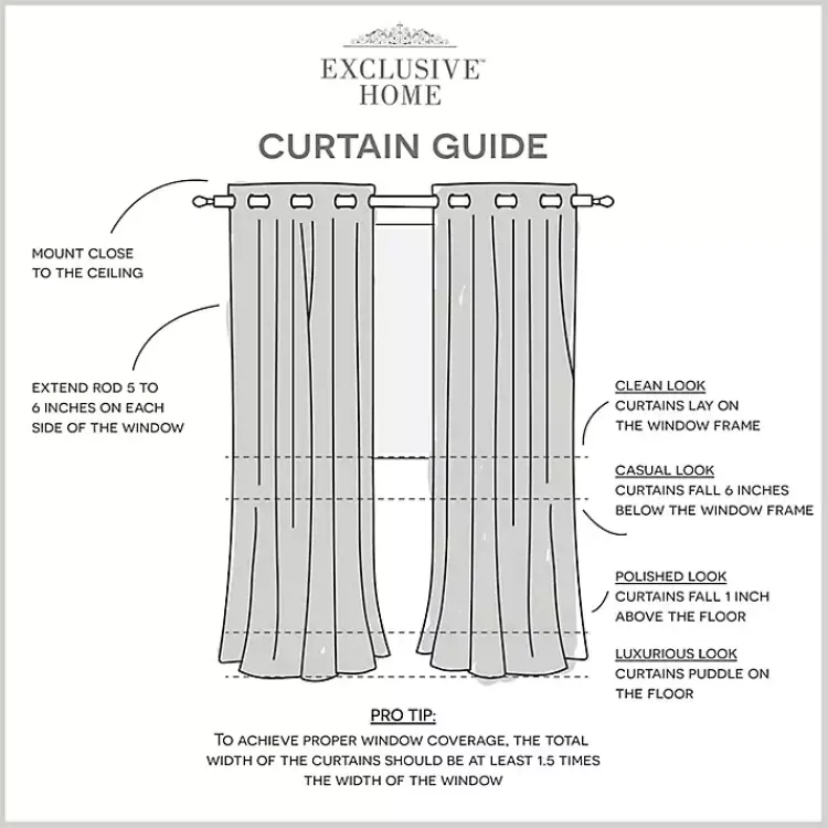 Kirklands Home Indigo Floral 2-pc. Curtain Panel Set, 96 in. Clearance