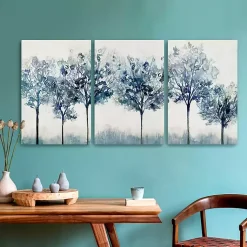 Kirklands Home Indigo Forest Light Canvas Art Prints, 16x24 Discount