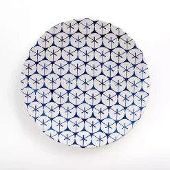 Kirklands Home Indigo Geometric Mix Dinner Plate Sale
