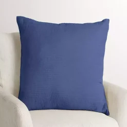 Pillows>Kirklands Home Indigo Quilted Santa Monica Pillow Blue