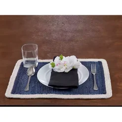 Kirklands Home Indigo Solid Placemats, Set of 4 Blue Online