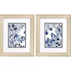 Kirklands Home Indigo Song Framed Art Prints, Set of 2 Clearance