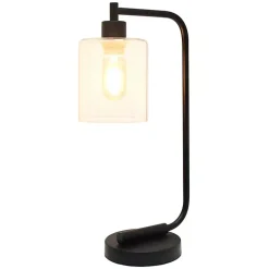Kirklands Home Industrial Black Iron Desk Lamp Clear Best