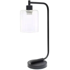 Kirklands Home Industrial Black Iron Desk Lamp Clear Best