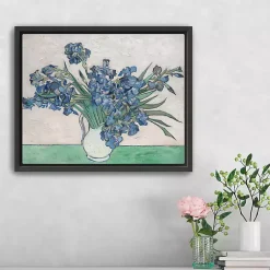 Kirklands Home Irises II Framed Canvas Art Print, 22x18 in.