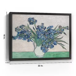 Kirklands Home Irises II Framed Canvas Art Print, 22x18 in.