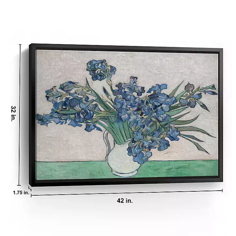 Kirklands Home Irises II Framed Canvas Art Print, 42x32 in. Sale