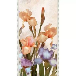 Kirklands Home Irises Panel Framed Canvas Art Print Clearance
