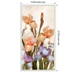 Kirklands Home Irises Panel Framed Canvas Art Print Clearance