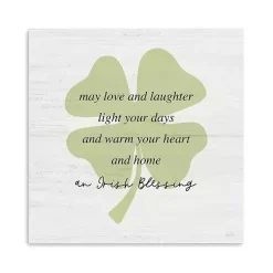 St Patricks Day Decorations>Kirklands Home Irish Blessing Canvas Art Print, 30x30 in.