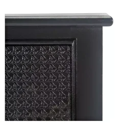 Kirklands Home Irma Textured Drawers Console Table Black Sale