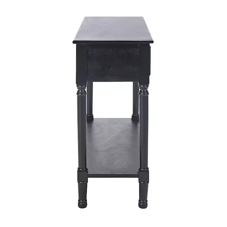 Kirklands Home Irma Textured Drawers Console Table Black Sale
