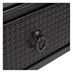 Kirklands Home Irma Textured Drawers Console Table Black Sale