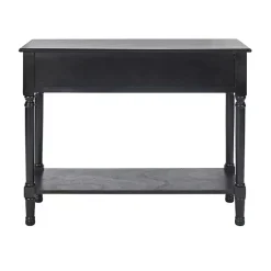 Kirklands Home Irma Textured Drawers Console Table Black Sale