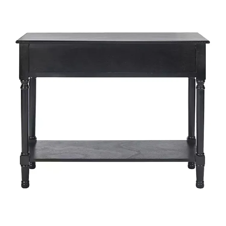Kirklands Home Irma Textured Drawers Console Table Black Sale
