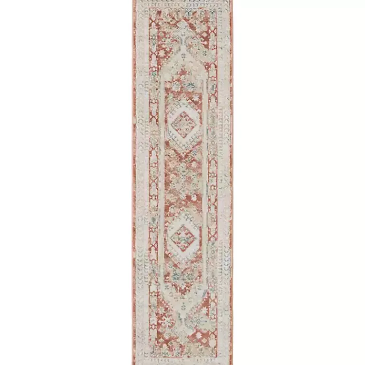 Kirklands Home Irsia Rust Traditional Serged Runner, 2x8 Online