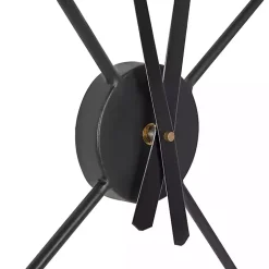 Kirklands Home Isaac Black Modern Wall Clock