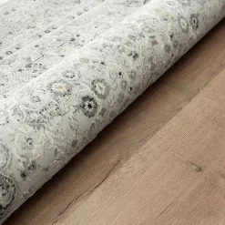 Kirklands Home Isabella Gray and Ivory Area Rug, 4x6 Sale