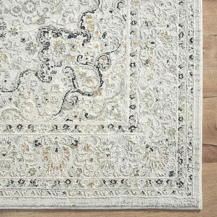 Kirklands Home Isabella Gray and Ivory Area Rug, 5x7 Sale