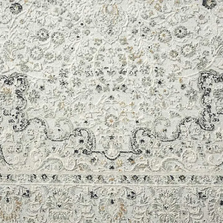Kirklands Home Isabella Gray and Ivory Area Rug, 5x7 Sale