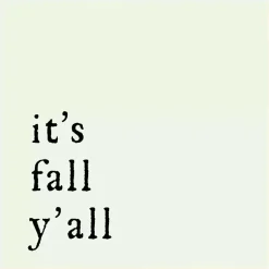 Fall>Kirklands Home It's Fall Ya'll Poem Framed Wall Art