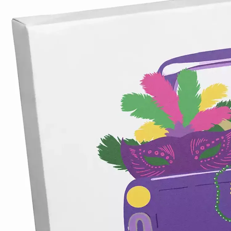 Mardi Gras Decorations>Kirklands Home It's Mardi Gras Y'all Canvas Wall Plaque