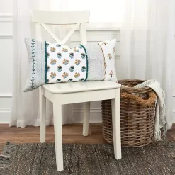 Pillows>Kirklands Home Ivory & Multicolor Botanical Lumbar Pillow