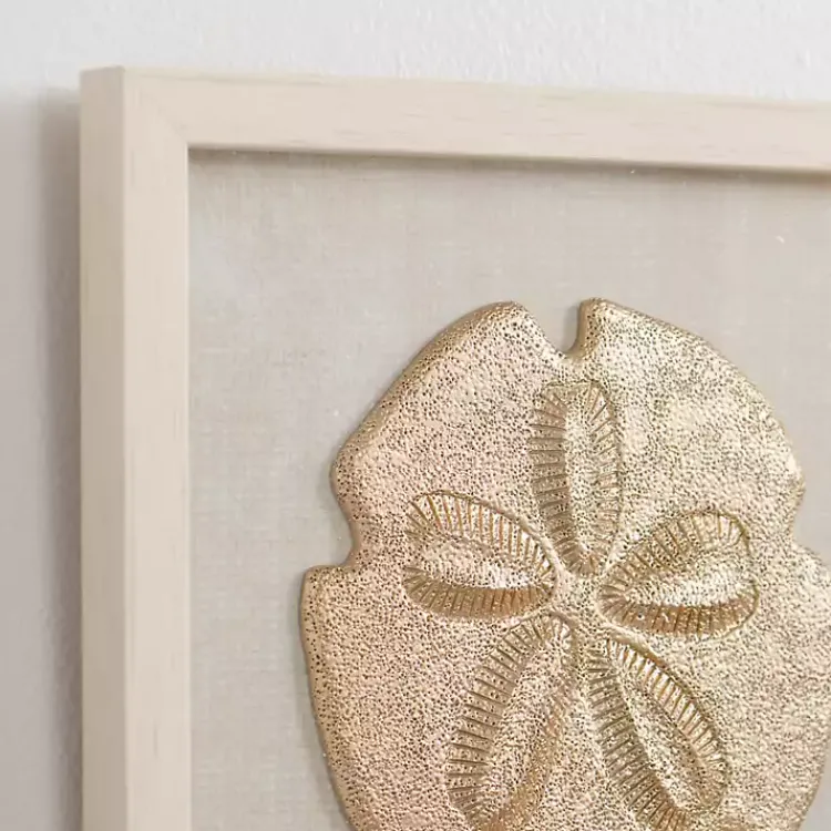 Kirklands Home Ivory and Gold Shell Shadow Wall Plaques, Set of 3 Hot